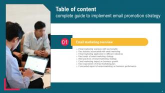 Complete Guide To Implement Email Promotion Strategy Powerpoint Presentation Slides Impactful Image