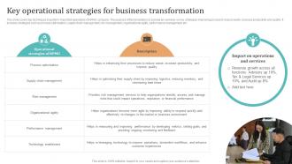 Complete Guide To KPMG Key Operational Strategies For Business Transformation Strategy SS V