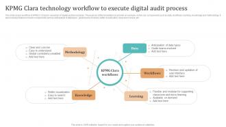 Complete Guide To KPMG KPMG Clara Technology Workflow To Execute Digital Audit Strategy SS V