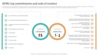Complete Guide To KPMG KPMG Top Commitments And Code Of Conduct Strategy SS V