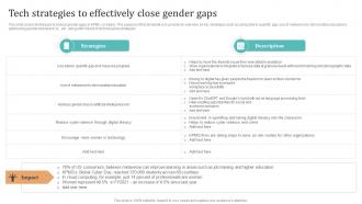 Complete Guide To KPMG Tech Strategies To Effectively Close Gender Gaps Strategy SS V