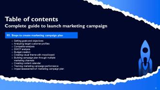 Complete Guide To Launch Marketing Campaign Strategy CD V Compatible