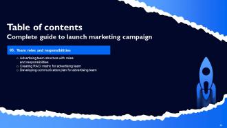 Complete Guide To Launch Marketing Campaign Strategy CD V Researched Template