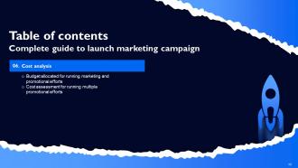 Complete Guide To Launch Marketing Campaign Strategy CD V Impressive Template