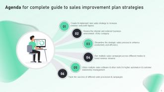 Complete Guide To Sales Improvement Plan Strategies Powerpoint Presentation Slides MKT CD V Professional Captivating