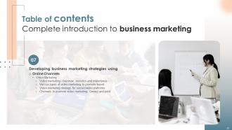 Complete Introduction to Business Marketing Powerpoint Presentation Slides MKT CD V Professional Adaptable