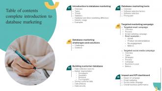 Complete Introduction To Database Marketing Powerpoint Presentation Slides MKT CD V Good Images