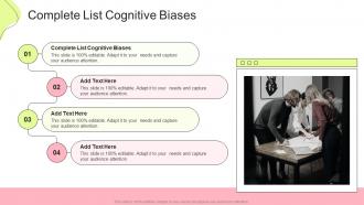 Complete List Cognitive Biases In Powerpoint And Google Slides Cpb