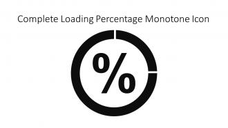 Complete Loading Percentage Monotone Icon In Powerpoint Pptx Png And Editable Eps Format