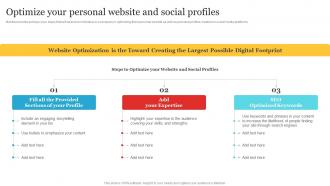 Complete Personal Branding Guide Optimize Your Personal Website And Social Profiles