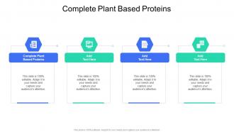 Complete Plant Based Proteins In Powerpoint And Google Slides Cpb