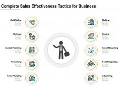 Complete sales effectiveness tactics for business