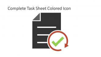 Complete Task Sheet Colored Icon In Powerpoint Pptx Png And Editable Eps Format
