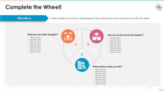 Complete the wheel activity for diversity and inclusion training edu ppt