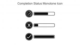 Completion Status Monotone Icon In Powerpoint Pptx Png And Editable Eps Format