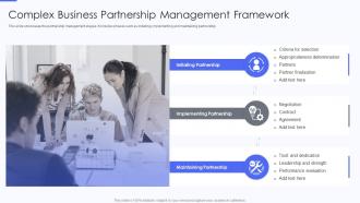 Complex Business Partnership Management Framework