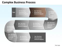 Complex business process powerpoint templates ppt presentation slides 0812
