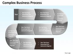 Complex business process powerpoint templates ppt presentation slides 0812