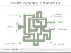 Complex buying model ppt sample file