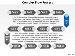 Complex flow process powerpoint slides templates