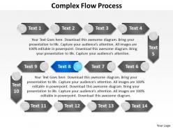 Complex flow process powerpoint slides templates