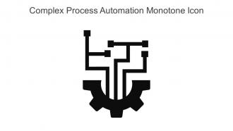 Complex Process Automation Monotone Icon In Powerpoint Pptx Png And Editable Eps Format