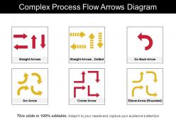 Complex Process Flow Arrows Diagram PowerPoint Slides Templates