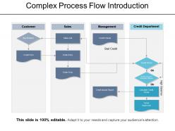Complex process flow introduction ppt background images