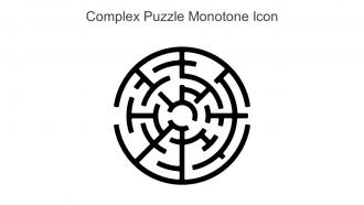 Complex Puzzle Monotone Icon In Powerpoint Pptx Png And Editable Eps Format