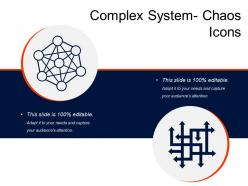 Complex system chaos icons