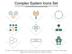 Complex system icons set