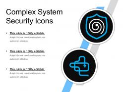Complex system security icons