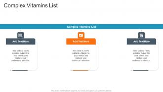 Complex Vitamins List In Powerpoint And Google Slides Cpb