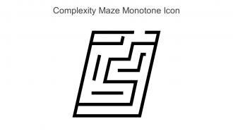 Complexity Maze Monotone Icon In Powerpoint Pptx Png And Editable Eps Format
