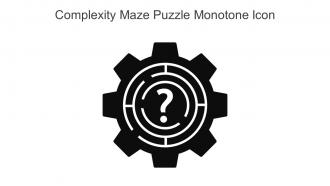 Complexity Maze Puzzle Monotone Icon In Powerpoint Pptx Png And Editable Eps Format