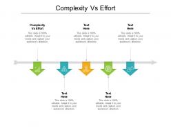 Complexity vs effort ppt powerpoint presentation ideas graphics design cpb