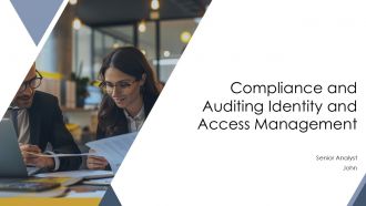 Compliance And Auditing Identity And Access Management PPT Outline AT