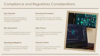 Compliance And Regulatory Considerations Trading Strategy PPT Designs ACP
