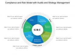 Compliance and risk model with audits and strategy management