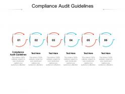 Compliance audit guidelines ppt powerpoint presentation outline file formats cpb