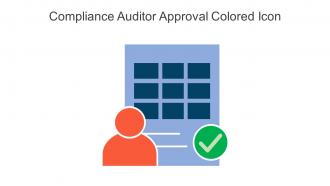 Compliance Auditor Approval Colored Icon In Powerpoint Pptx Png And Editable Eps Format