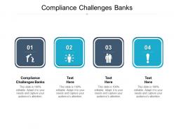 Compliance challenges banks ppt powerpoint presentation ideas deck cpb