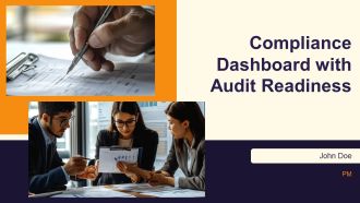Compliance Dashboard With Audit Readiness PPT Summary AT