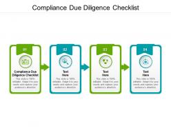 Compliance due diligence checklist ppt powerpoint presentation outline gridlines cpb