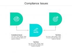 Compliance issues ppt powerpoint presentation model graphics pictures cpb