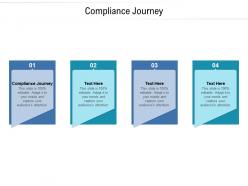 Compliance journey ppt powerpoint presentation portfolio outline cpb