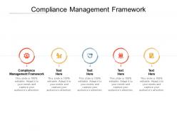 Compliance management framework ppt powerpoint presentation pictures slides cpb