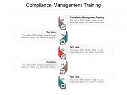 Compliance management training ppt powerpoint presentation professional brochure cpb