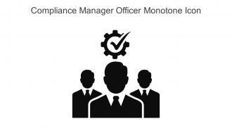 Compliance Manager Officer Monotone Icon In Powerpoint Pptx Png And Editable Eps Format