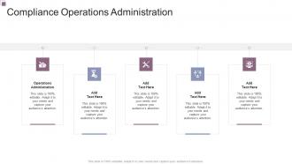 Compliance Operations Administration In Powerpoint And Google Slides Cpb